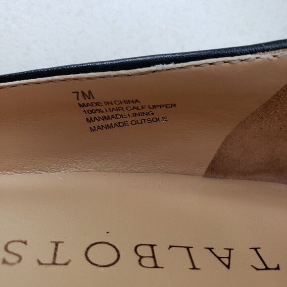 Talbots Leopard Print Laney Wedge Womens 7 Brown Calf Hair Low Closed Toe Heel - Picture 9 of 10